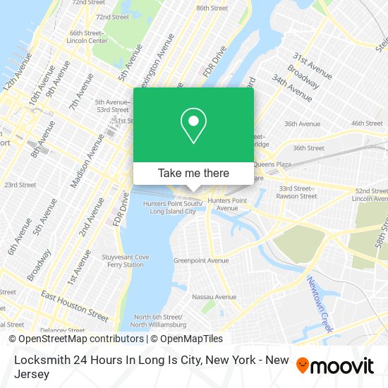 Locksmith 24 Hours In Long Is City map