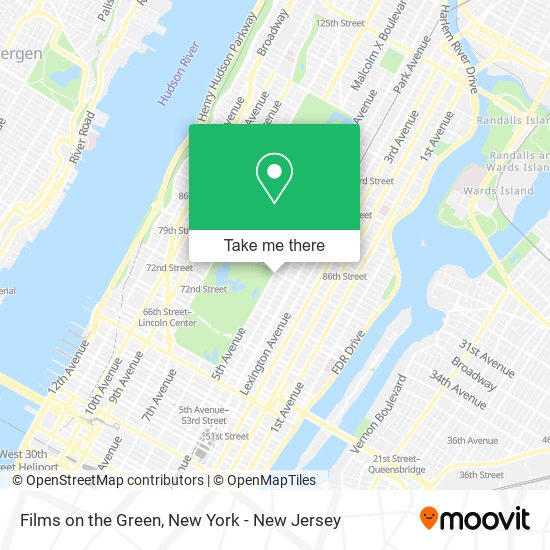 Films on the Green map