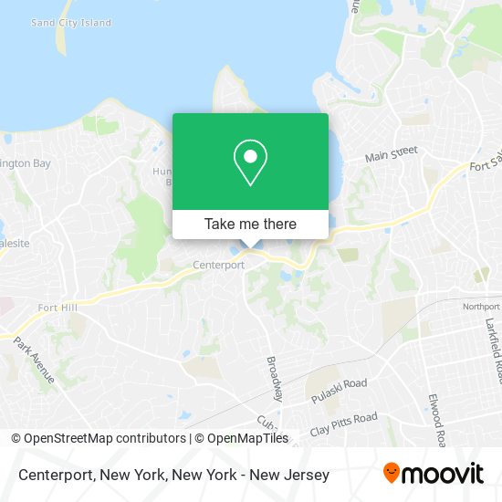 Mapa de Centerport, New York