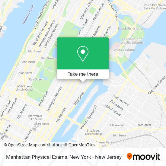 Mapa de Manhattan Physical Exams