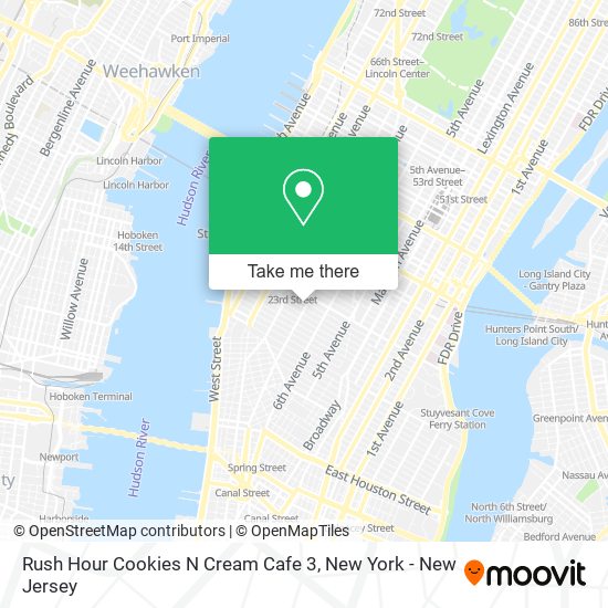 Mapa de Rush Hour Cookies N Cream Cafe 3
