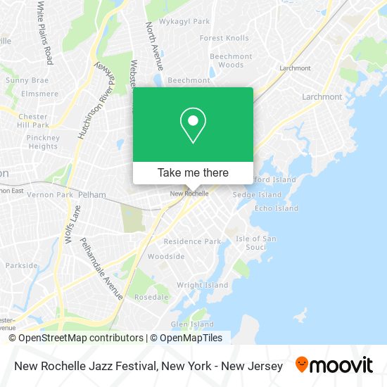 New Rochelle Jazz Festival map