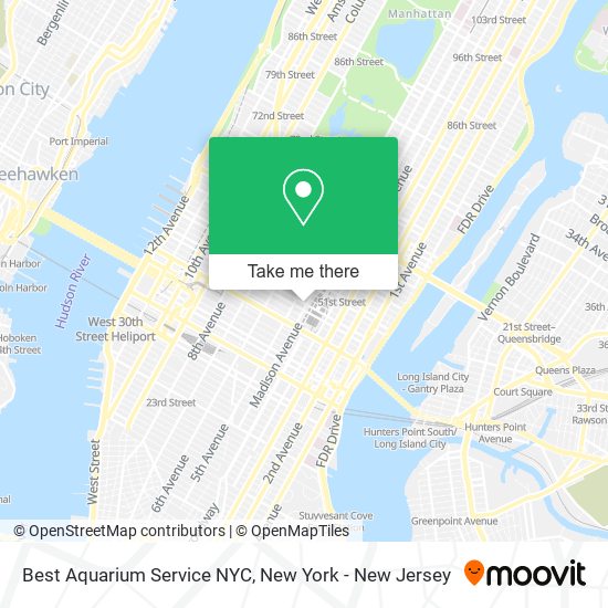 Best Aquarium Service NYC map