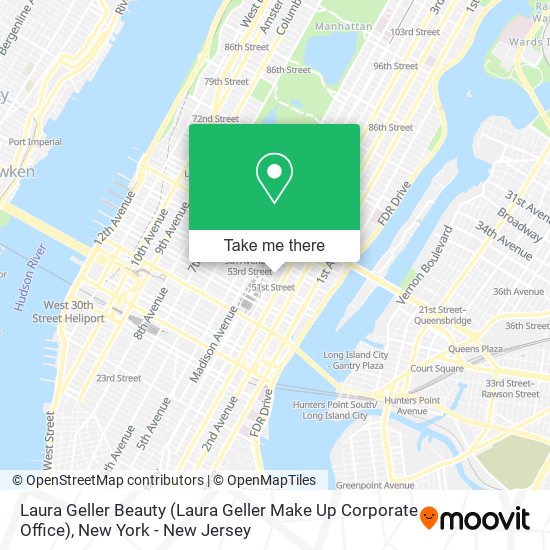 Mapa de Laura Geller Beauty (Laura Geller Make Up Corporate Office)