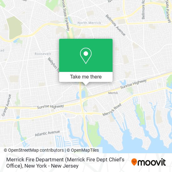Merrick Fire Department (Merrick Fire Dept Chief's Office) map