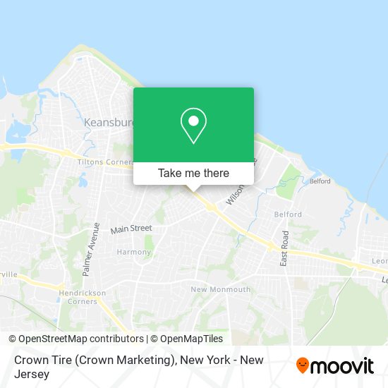 Mapa de Crown Tire (Crown Marketing)