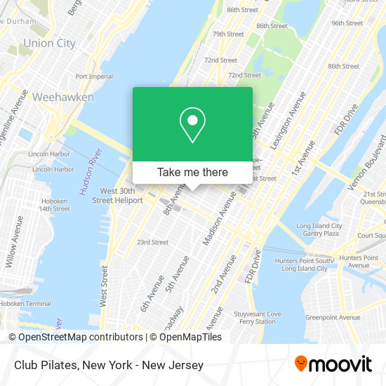 Club Pilates map