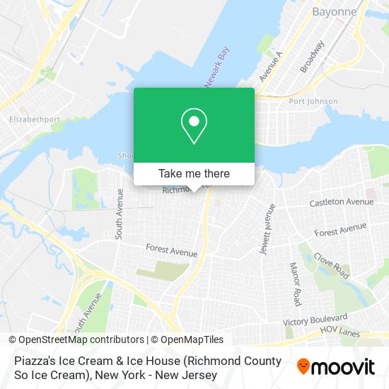 Mapa de Piazza's Ice Cream & Ice House (Richmond County So Ice Cream)