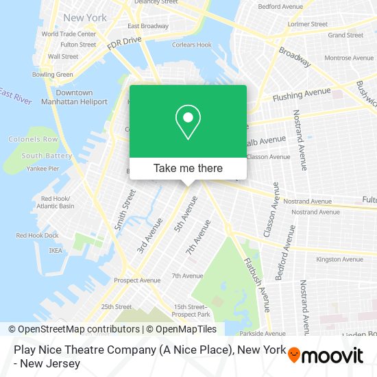 Mapa de Play Nice Theatre Company (A Nice Place)