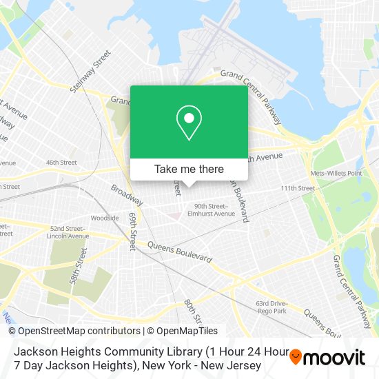 Jackson Heights Community Library (1 Hour 24 Hour 7 Day Jackson Heights) map