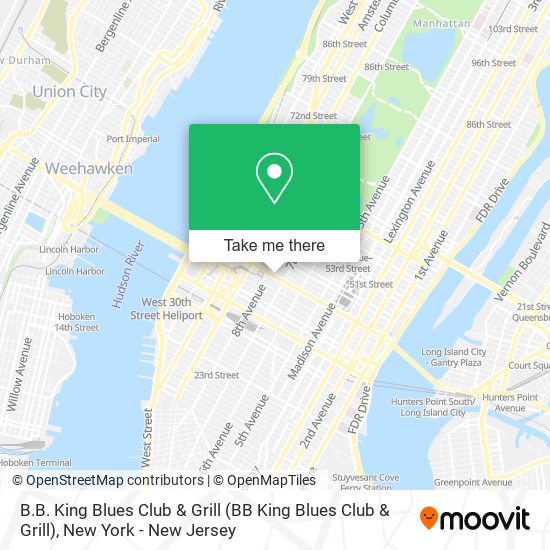 Mapa de B.B. King Blues Club & Grill