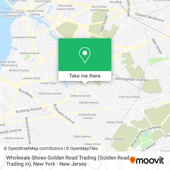 Mapa de Wholesale Shoes-Golden Road Trading (Golden Road Trading in)