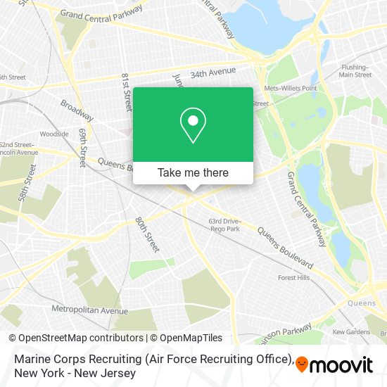 Marine Corps Recruiting (Air Force Recruiting Office) map