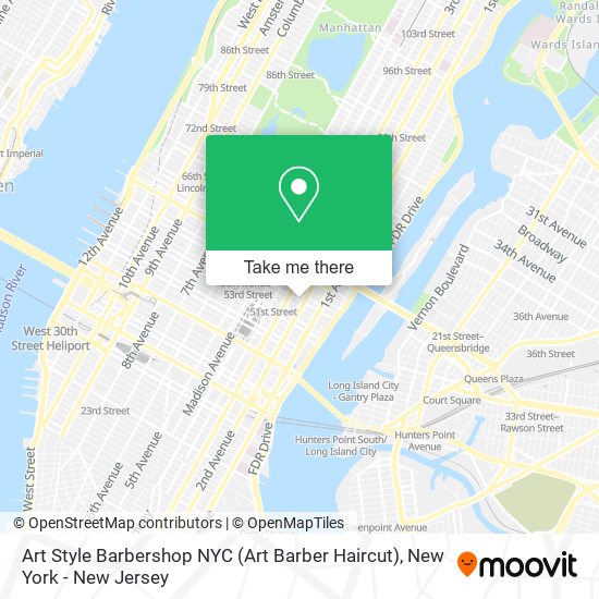Mapa de Art Style Barbershop NYC (Art Barber Haircut)