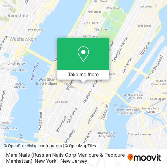 Mani Nails (Russian Nails Corp Manicure & Pedicure Manhattan) map
