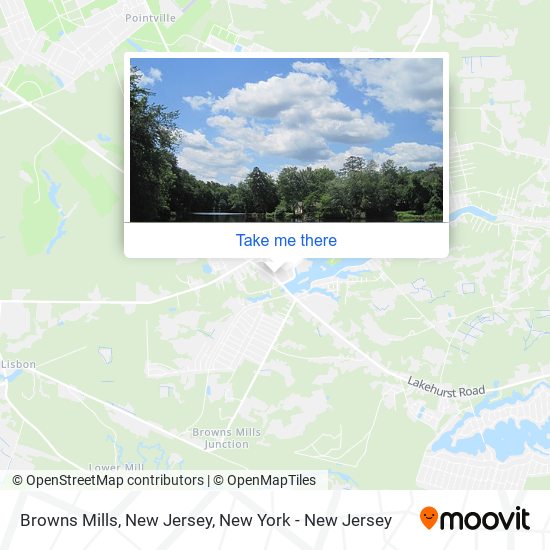 Mapa de Browns Mills, New Jersey