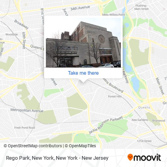 Mapa de Rego Park, New York