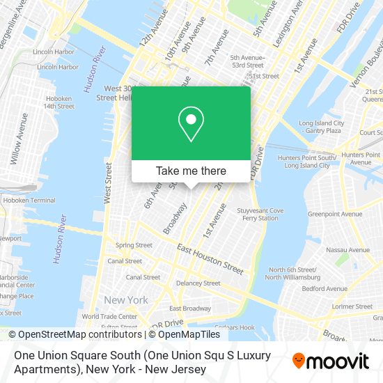 One Union Square South (One Union Squ S Luxury Apartments) map