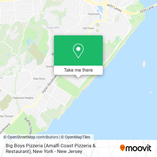 Mapa de Big Boys Pizzeria (Amalfi Coast Pizzeria & Restaurant)