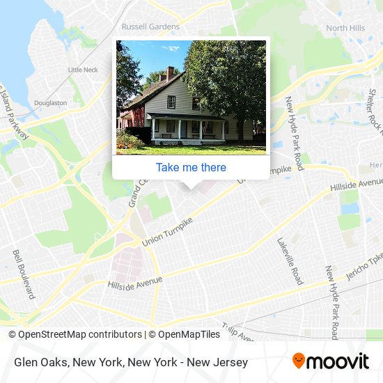 Mapa de Glen Oaks, New York