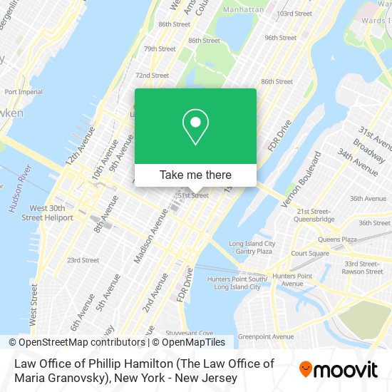 Mapa de Law Office of Phillip Hamilton (The Law Office of Maria Granovsky)