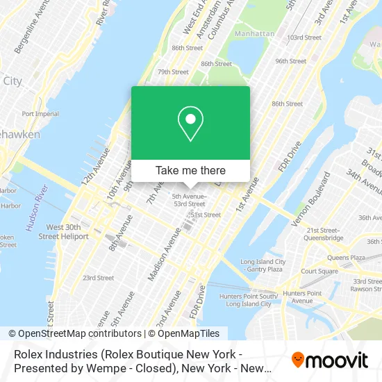 Rolex Industries (Rolex Boutique New York - Presented by Wempe - Closed) map