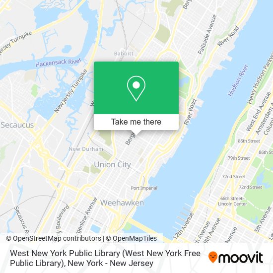 Mapa de West New York Public Library
