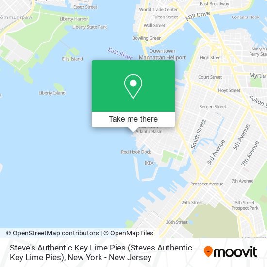 Steve's Authentic Key Lime Pies (Steves Authentic Key Lime Pies) map