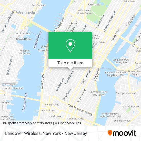 Mapa de Landover Wireless