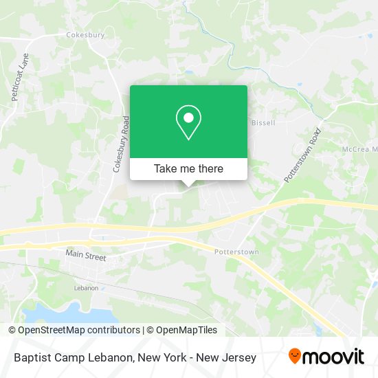 Baptist Camp Lebanon map