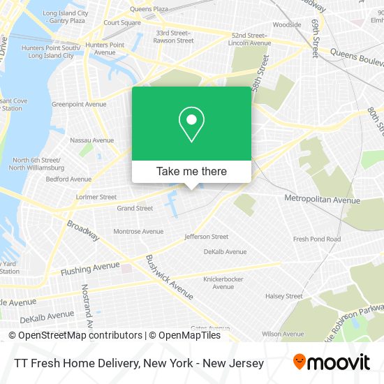 Mapa de TT Fresh Home Delivery