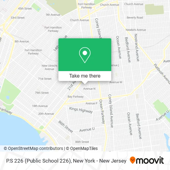 P.S 226 (Public School 226) map
