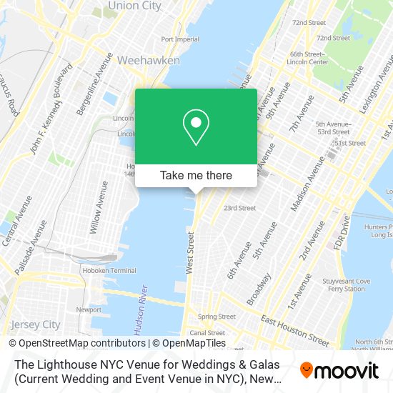 The Lighthouse NYC Venue for Weddings & Galas (Current Wedding and Event Venue in NYC) map