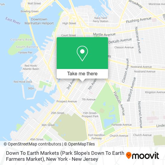 Down To Earth Markets (Park Slope's Down To Earth Farmers Market) map