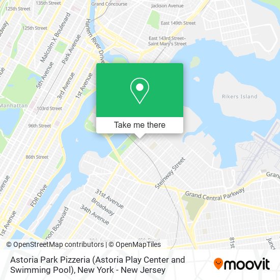 Mapa de Astoria Park Pizzeria (Astoria Play Center and Swimming Pool)
