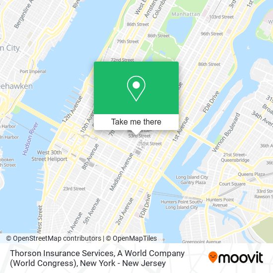 Thorson Insurance Services, A World Company (World Congress) map