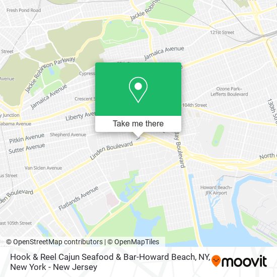 Hook & Reel Cajun Seafood & Bar-Howard Beach, NY map