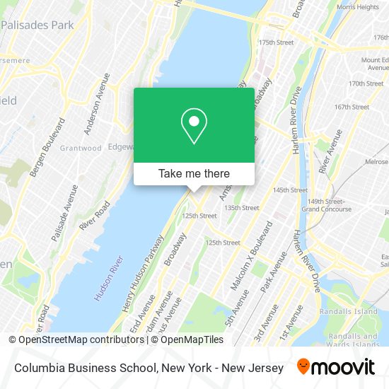 Columbia Business School map