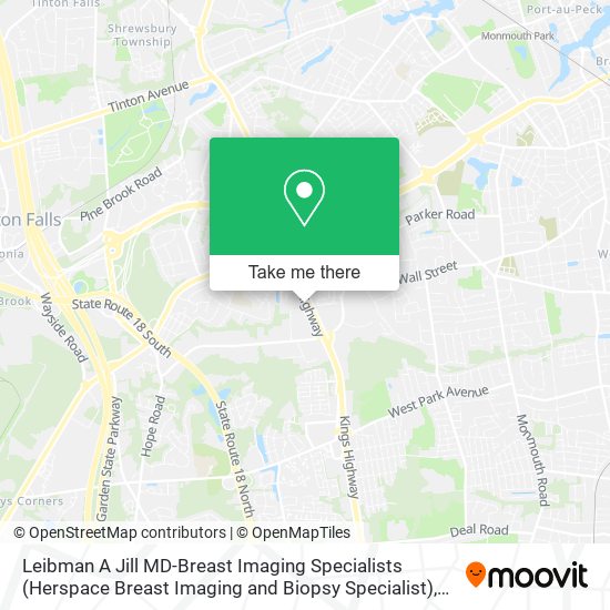 Mapa de Leibman A Jill MD-Breast Imaging Specialists (Herspace Breast Imaging and Biopsy Specialist)