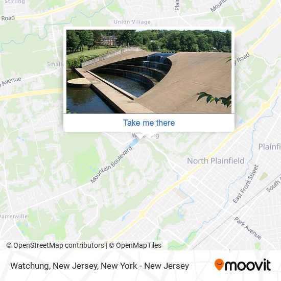 Mapa de Watchung, New Jersey