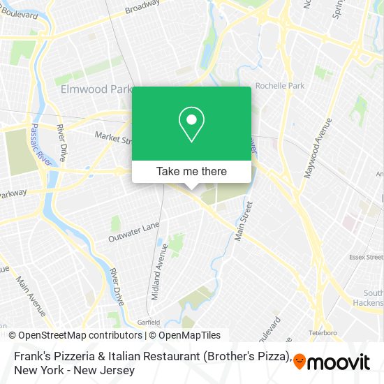 Mapa de Frank's Pizzeria & Italian Restaurant (Brother's Pizza)