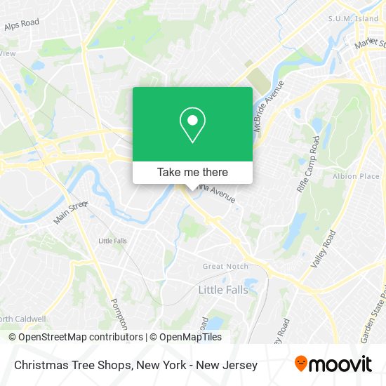 Christmas Tree Shops map