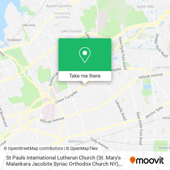 St Pauls International Lutheran Church (St. Mary's Malankara Jacobite Syriac Orthodox Church NY) map