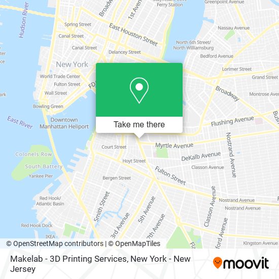 Makelab - 3D Printing Services map