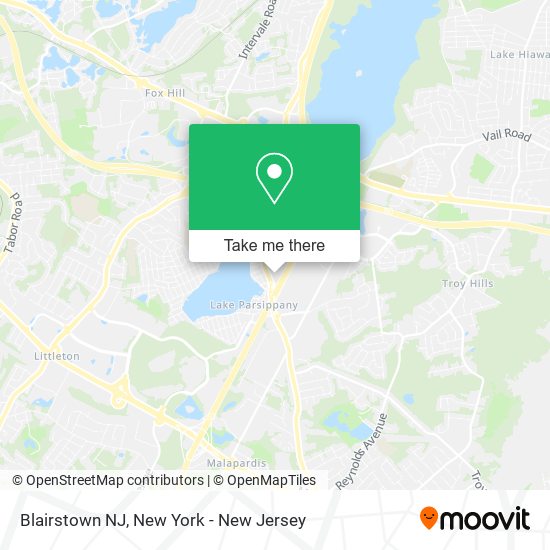 Mapa de Blairstown NJ