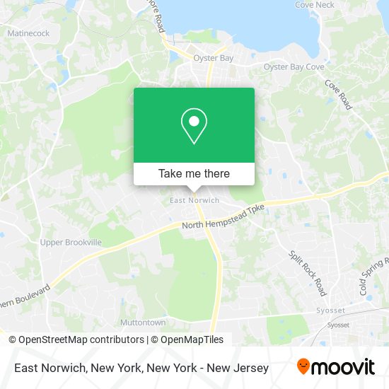 Mapa de East Norwich, New York