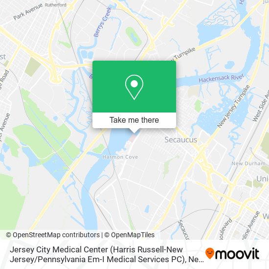 Jersey City Medical Center (Harris Russell-New Jersey / Pennsylvania Em-I Medical Services PC) map