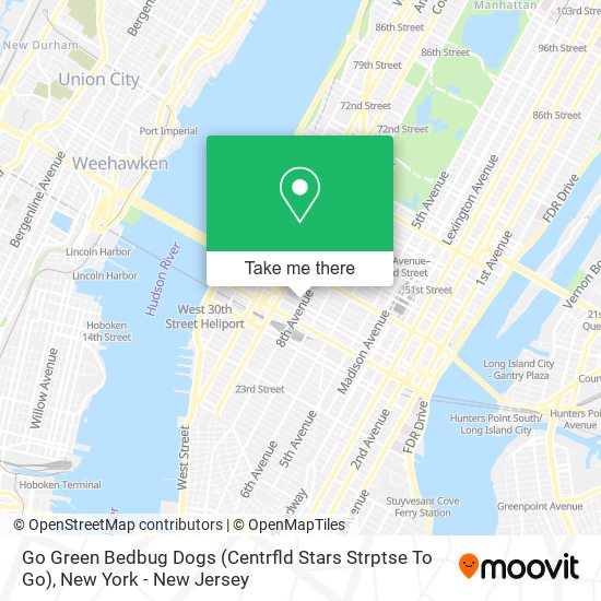 Go Green Bedbug Dogs (Centrfld Stars Strptse To Go) map