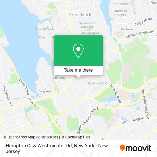 Hampton Ct & Westminster Rd map