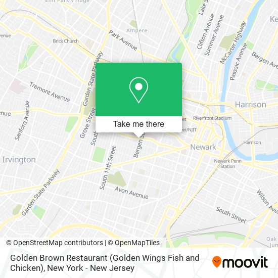 Golden Brown Restaurant (Golden Wings Fish and Chicken) map